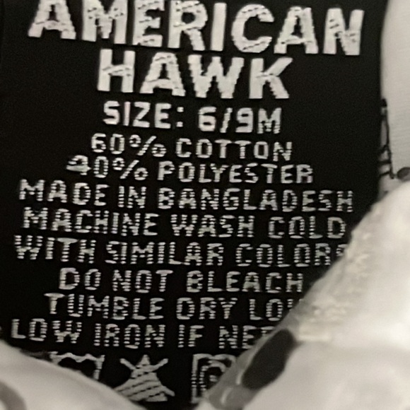 American Hawk baby boy romper 6-9 months - Picture 5 of 6